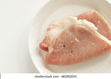 Japanese cooking, pork marinated with rice yeast Shiokoji - Shutterstock ID 682002055