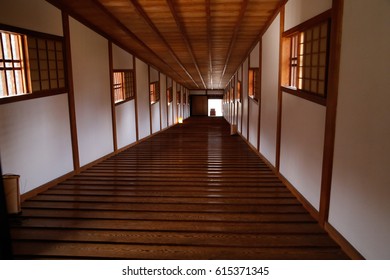 Japanese Corridor In  Castle