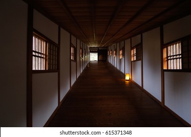 Japanese Corridor In  Castle