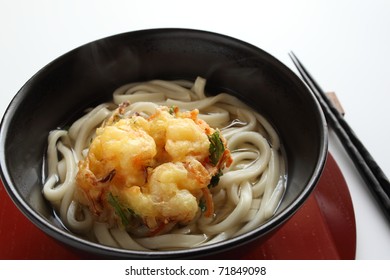 Japanese cuisine, Tempura Udon noodles