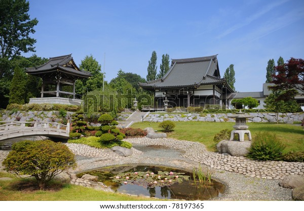 Japanese Cultural Center Niederkassel Suburb Germany Stock Photo