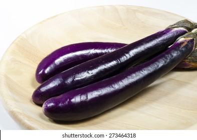 Japanese Eggplant On A Plate