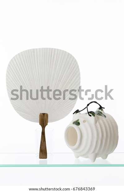 Japanese Fan Uchiwa Stock Photo Edit Now 676843369