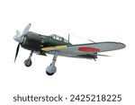 Japanese fighter plane, Zero Fighter on a white background