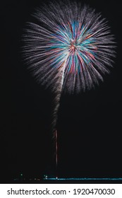 Japanese Fireworks  At Aomori Festival. 