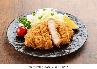 Japanese food tonkatsu on the table