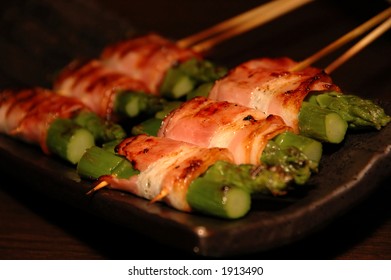 Japanese Food - Yakiniku: Aspara - Bacon