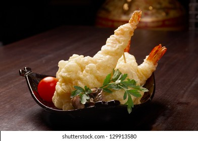 Japanese Fried Tempura With Shrimp