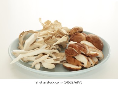 Japanese Fungus, Maitake And Shiitake Mushroom