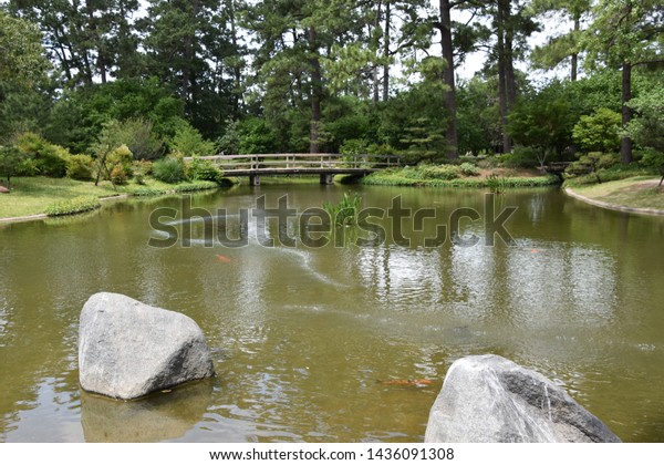 Japanese Garden Hermann Park Houston Texas Stock Photo Edit Now