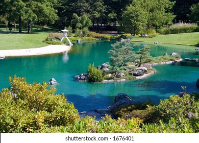 The Japanese Garden At The Montreal Botanical Gardens