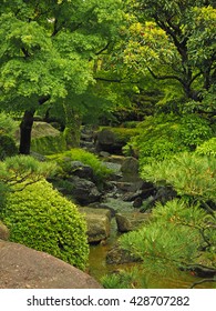 Japanese garden in Ohori Park, Fukuoka