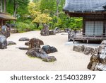 Japanese garden overlooking the main hall