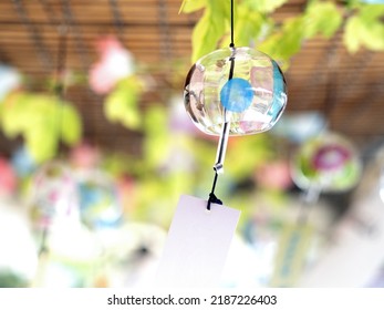 A Japanese Glass Wind Chime Called 