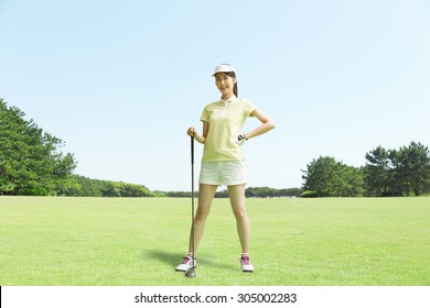 ゴルフ場 日本人女性 の画像 写真素材 ベクター画像 Shutterstock