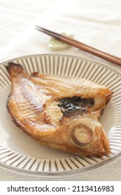 Japanese Grilled  Fish, Halved Dried Black Throat For Healthy Comfort Food