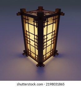 Japanese Lamp For Interior Decoration