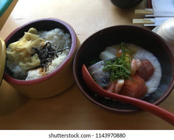 Japanese lunch, seafoods