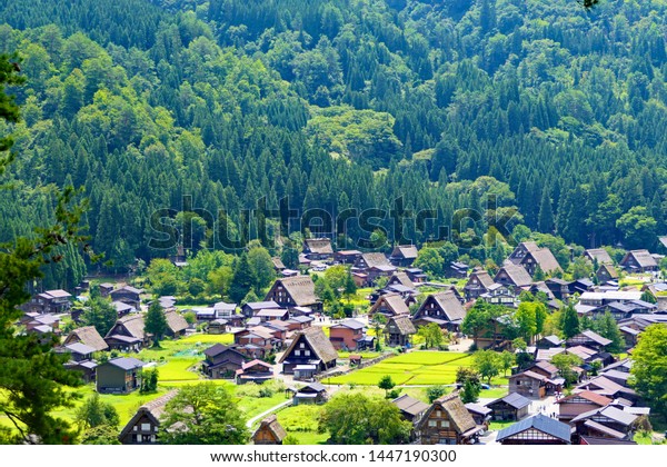 Japanese Mountain Village Harvest Seasonshirakawa Gifu Stock Photo Edit Now