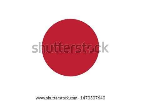 Japanese national flag of Japan