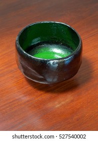 Japanese Raku Ware Tea Bowl For Tea Ceremony Use.