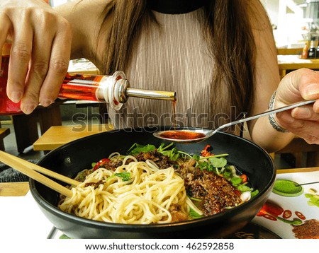 Japanese ramen noodle.