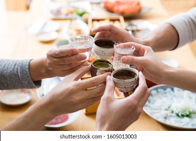 Japanese sake, New Year party gatherings