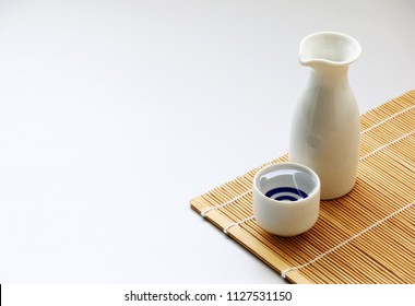 Japanese Sake Oriental Drink Style On The Table