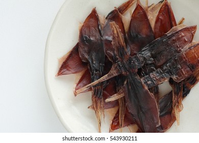 Japanese Snack, Dried Hotaru Firefly Squid For Kanazawa Hokuriku Food Image