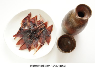 Japanese Snack, Dried Hotaru Firefly Squid For Kanazawa Hokuriku Food Image