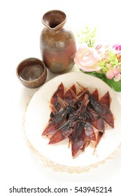 Japanese Snack, Dried Hotaru Firefly Squid For Kanazawa Hokuriku Food Image