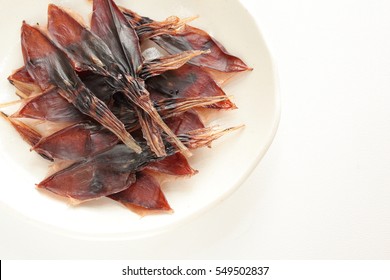 Japanese Snack, Dried Hotaru Firefly Squid For Kanazawa Hokuriku Food Image