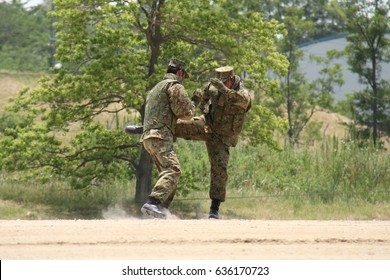 Japanese Special Forces Rangers Soldier Kicks Stock Photo Edit Now