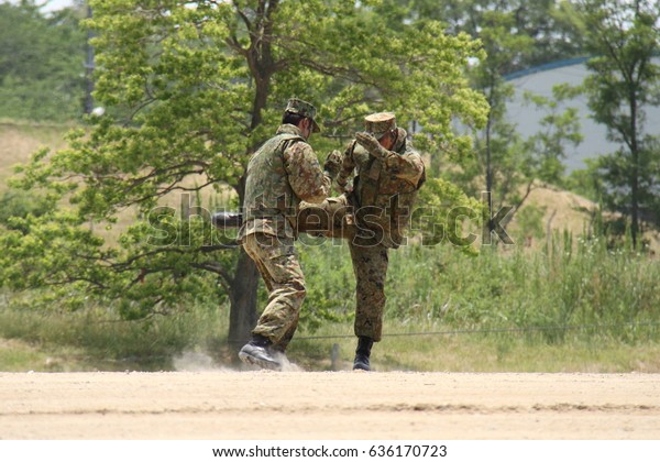 Japanese Special Forces Rangers Soldier Kicks Stock Photo Edit Now