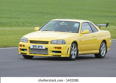 Japanese Sportscar At Castle Combe Racing Circuit UK