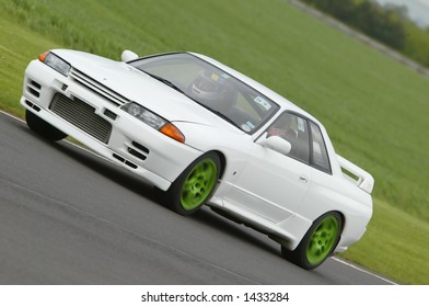 Japanese Sportscar At Castle Combe Racing Circuit UK