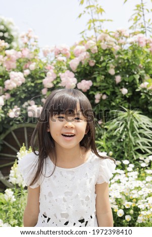 Similar – Image, Stock Photo six year old girl photographer