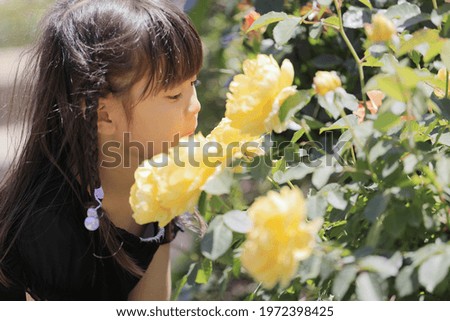 Similar – Image, Stock Photo six year old girl photographer