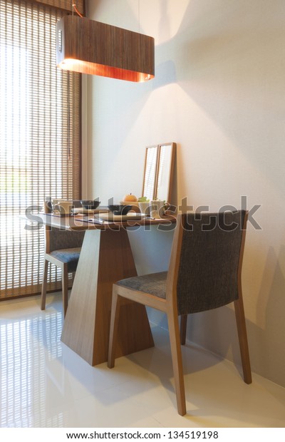 Japanese Style Dining Table Setting Couple Business