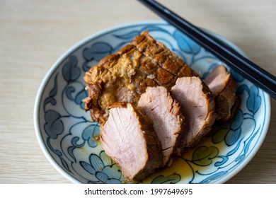 Japanese Style Simmered Pork Thigh (close-up)