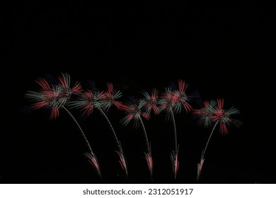 Japanese Summer Super Fireworks Program - Shutterstock ID 2312051917