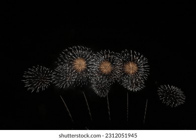 Japanese Summer Super Fireworks Program - Shutterstock ID 2312051945