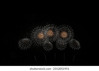 Japanese Summer Super Fireworks Program - Shutterstock ID 2312051951