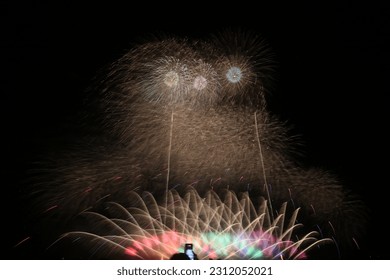 Japanese Summer Super Fireworks Program - Shutterstock ID 2312052021