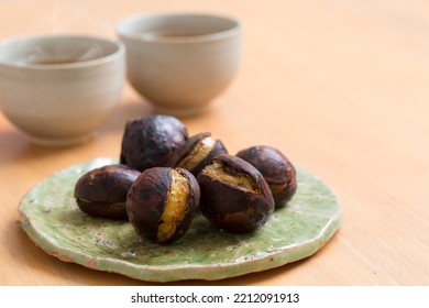 Japanese Sweets Boiled In Astringent Skin,