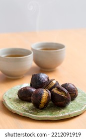 Japanese Sweets Boiled In Astringent Skin,