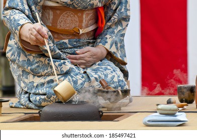 Japanese tea ceremony  - Shutterstock ID 185497421