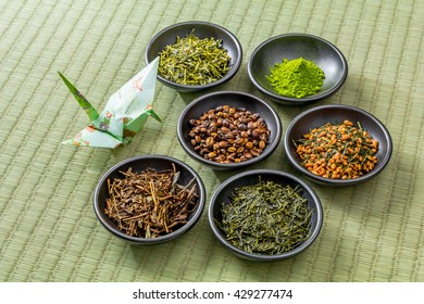 Japanese tea leaf - Shutterstock ID 429277474