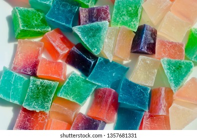 Japanese Traditional Confectionery Kohakutoucrystal Jelly Candy Stock ...