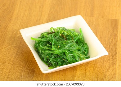 Japanese traditional vegetarian seaweed salad Chukka